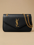 Black Chain-Detail Shoulder Bag | BAGZZ011