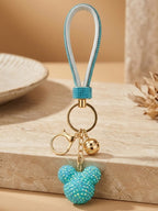 Teal star with matching loop Keychain | KCIN38