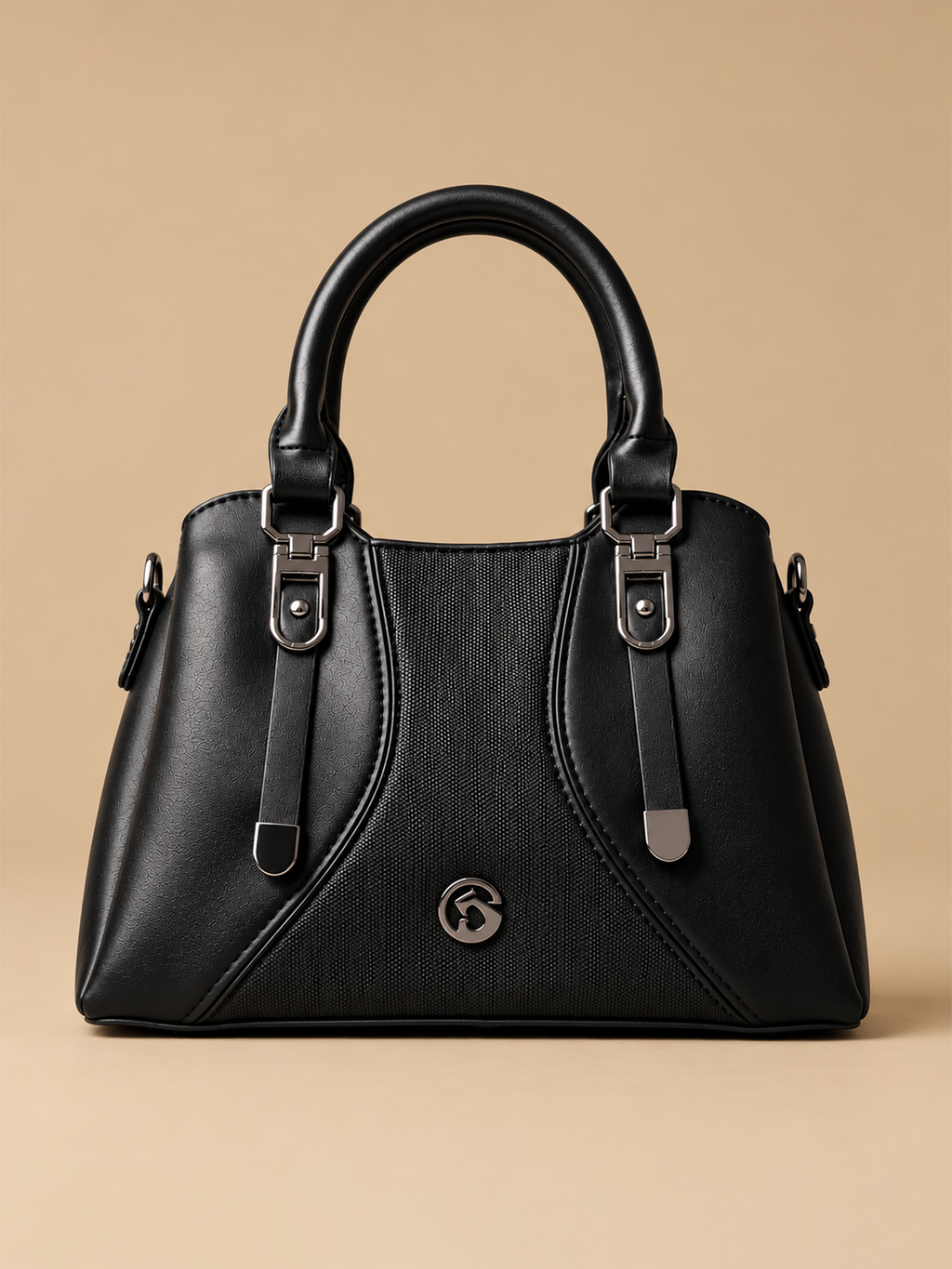 Black Structured Handbag | BAGWZ023