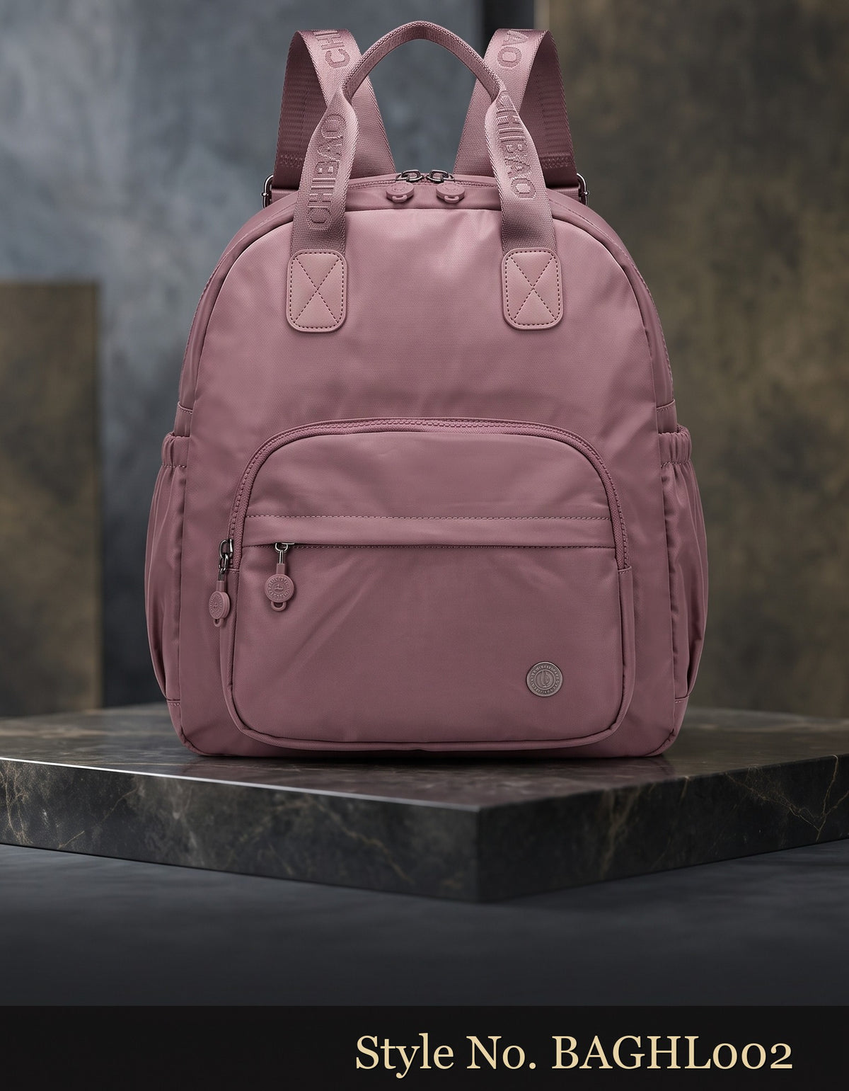 Mauve Multi-Pocket Shoulder Bag | BAGHL002