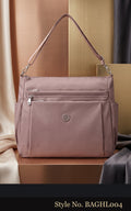 Mauve Double-Pocket Shoulder Bag | BAGHL004