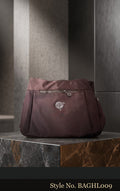 Burgundy Zip-Top Shoulder Bag | BAGHL009