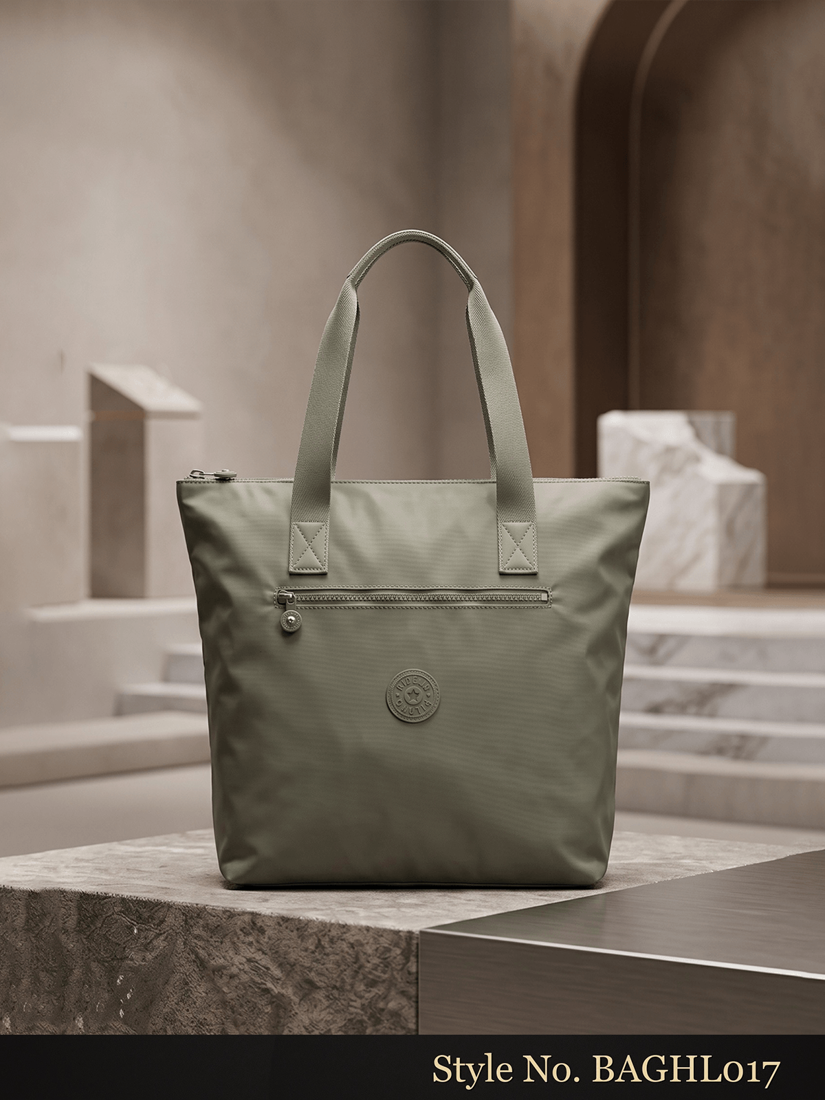 Sage Green Shopper Tote | BAGHL017