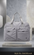 Light Gray Multi-Pocket Duffel Bag | BAGHL018