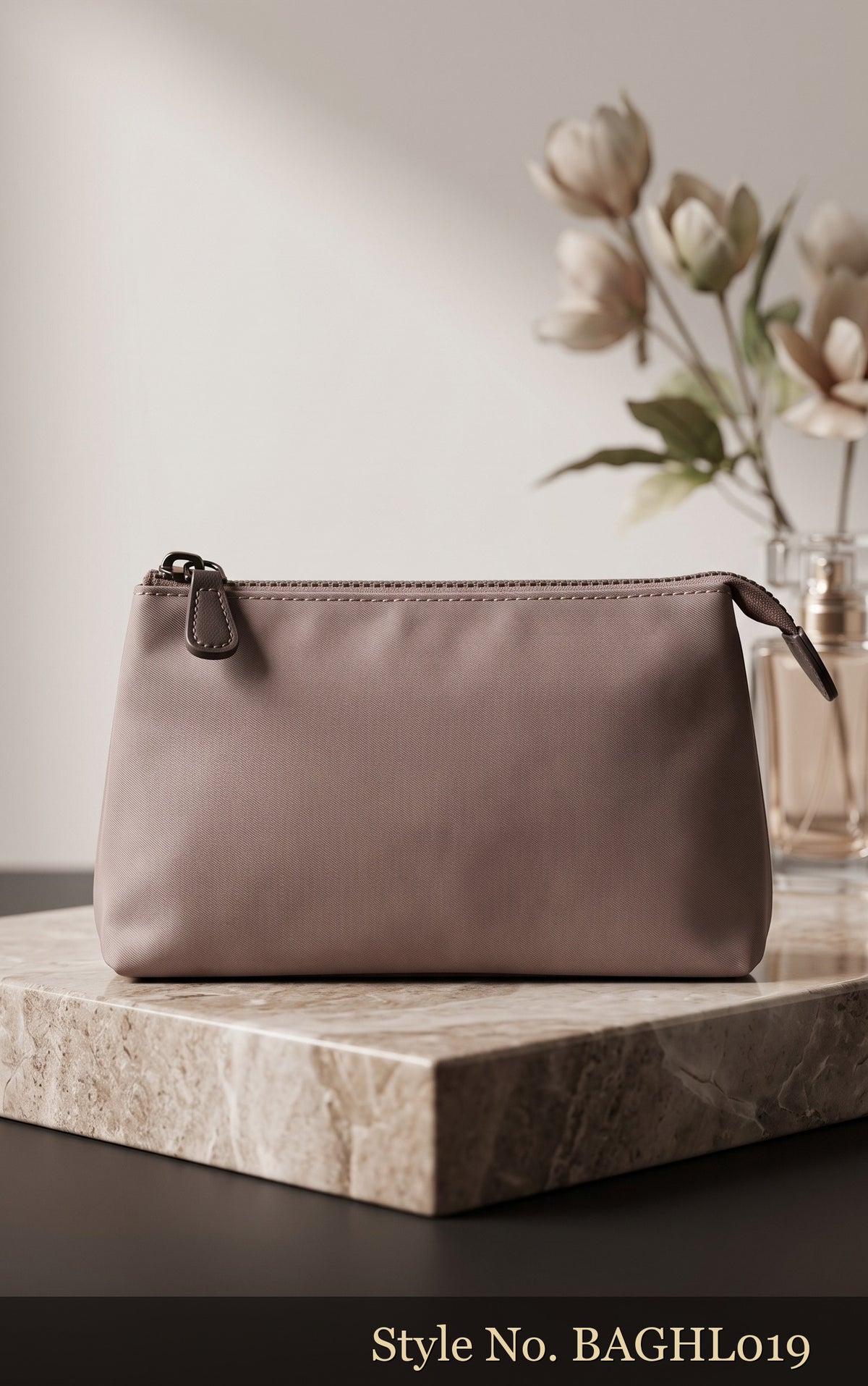 Mauve Zip-Top Crossbody Bag | BAGHL019