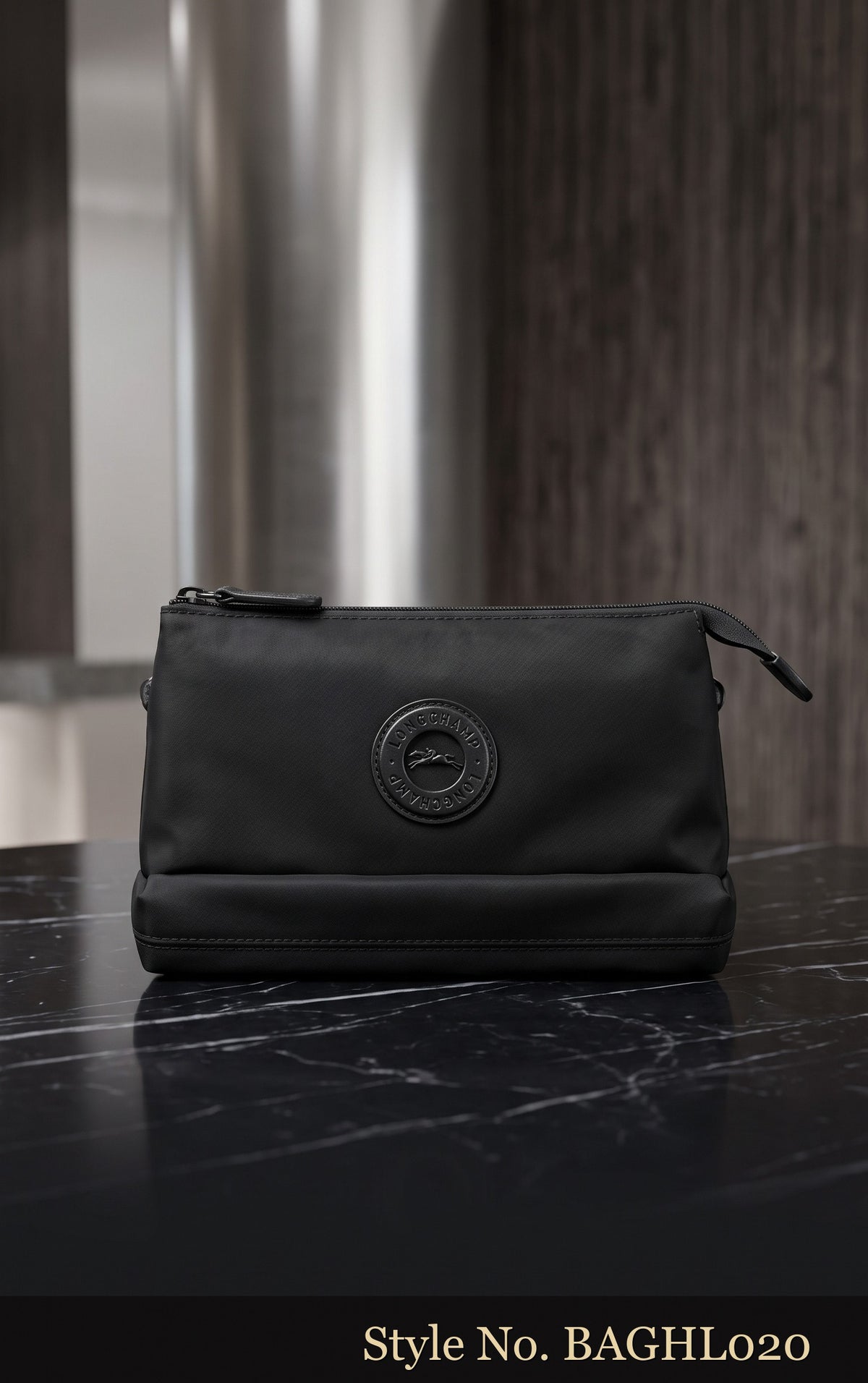 Black Zip Pouch Bag | BAGHL020