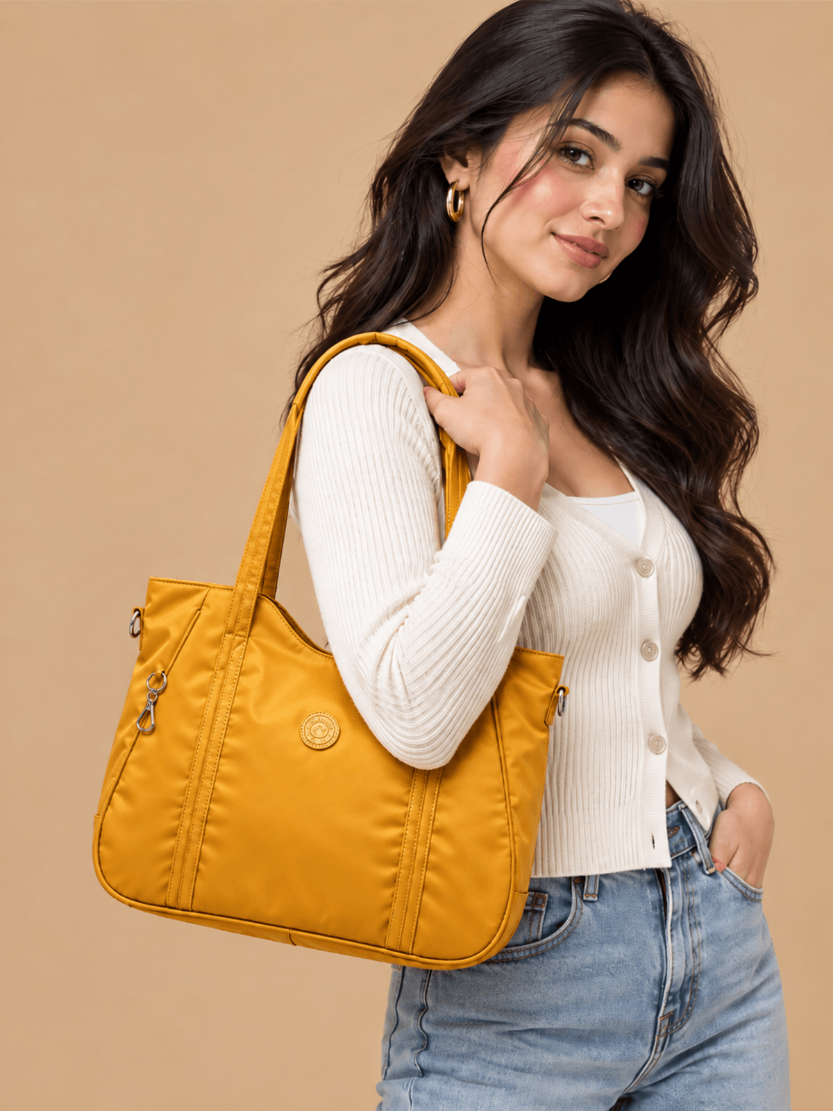 Mustard Yellow Shopper Tote | BAGHL023
