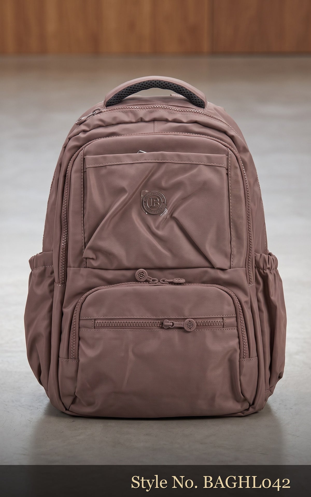 Dusty Pink Multi-Pocket Backpack | BAGHL042