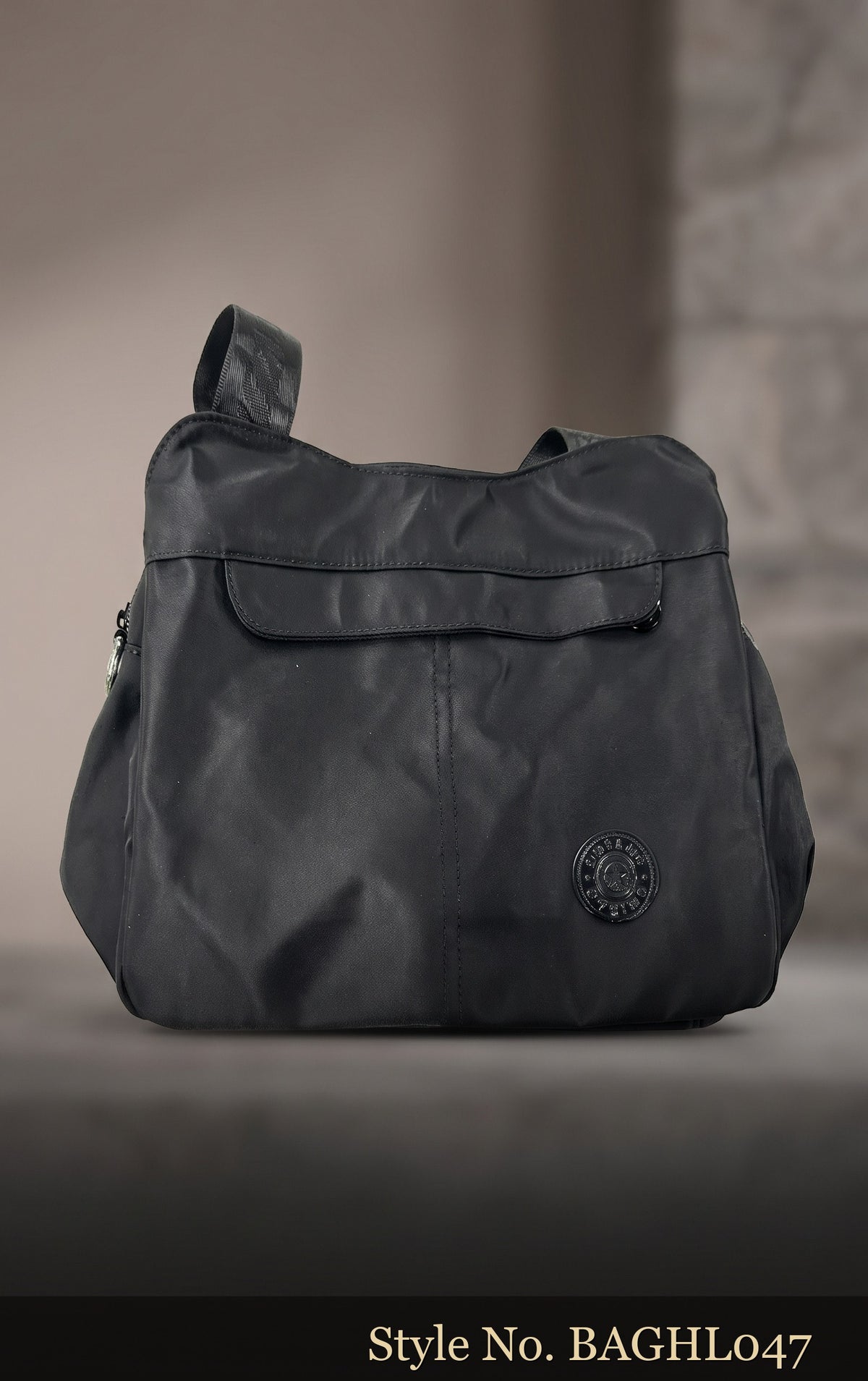 Charcoal Front-Pocket Sling Bag | BAGHL047