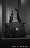 Black Zip-Top Shopper Bag | BAGHL051