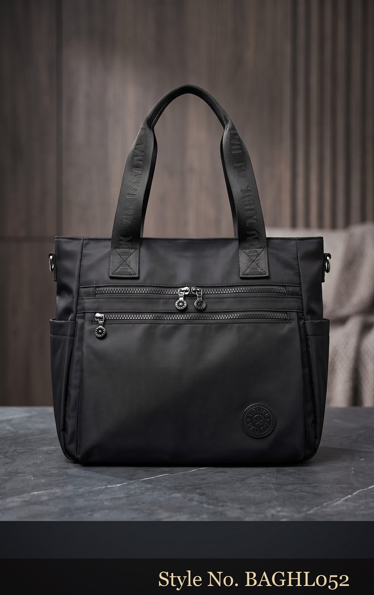 Black Multi-Pocket Shoulder Bag | BAGHL052