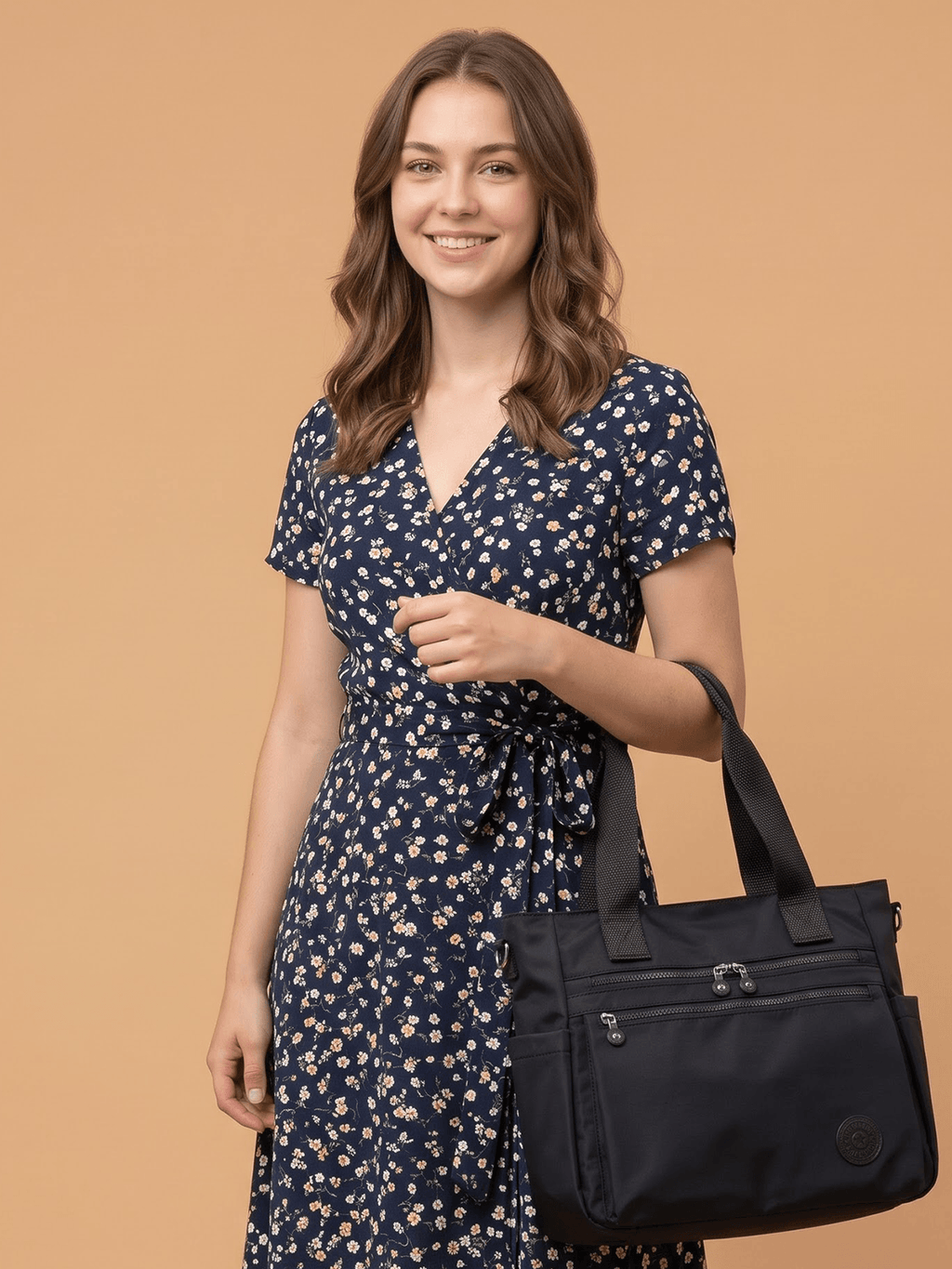 Black Multi-Pocket Shoulder Bag | BAGHL052