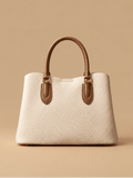 Cream Top-Handle Tote Bag | BAGWZ005