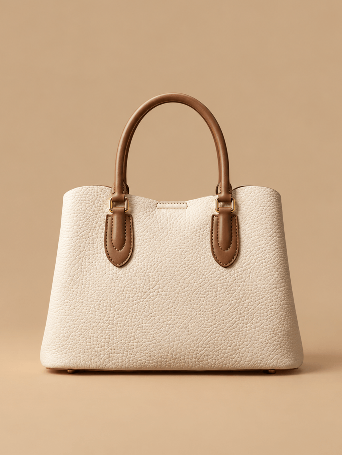 Cream Top-Handle Tote Bag | BAGWZ005