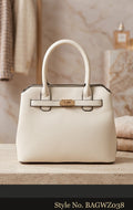 White Structured Tote Bag | BAGWZ038