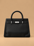 Black Structured Flap Bag | BAGZZ002