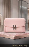 Blush Pink Flap Shoulder Bag | BAGZZ007