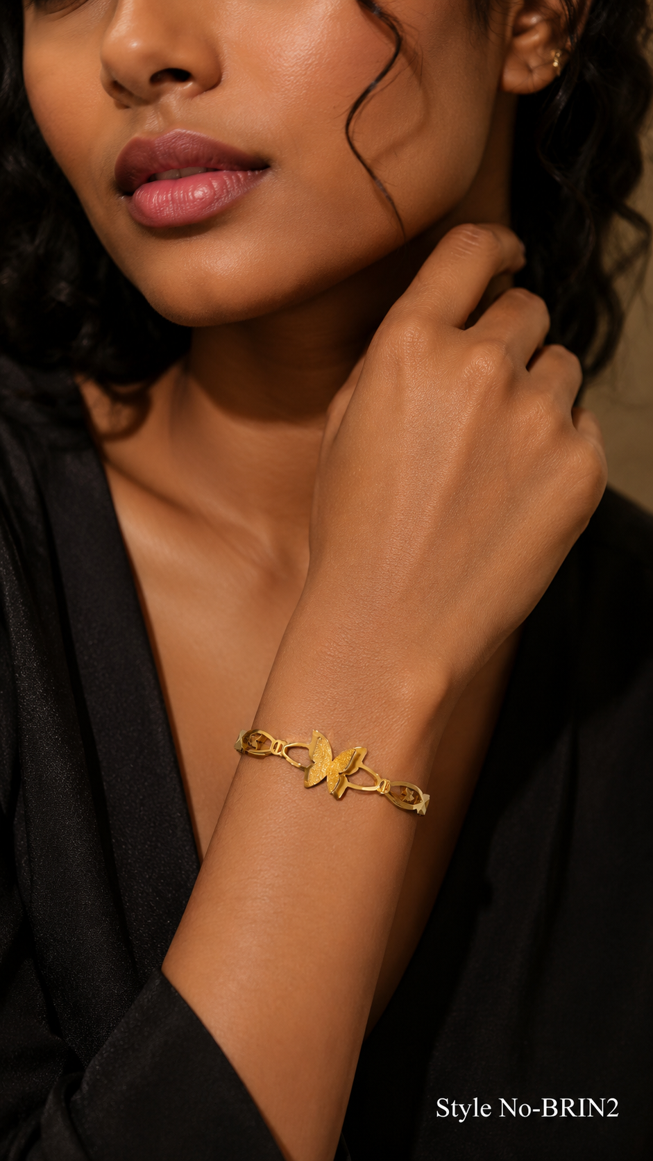Gold Butterfly Link Bracelet | BRIN2