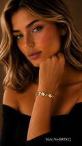 Gold Flower Chain Bracelet | BRIN22
