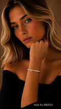 Gold Crystal Line Bracelet | BRIN23