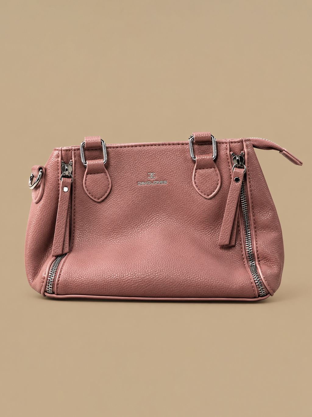 Brown Zip-Top Handbag | BAGWZ019