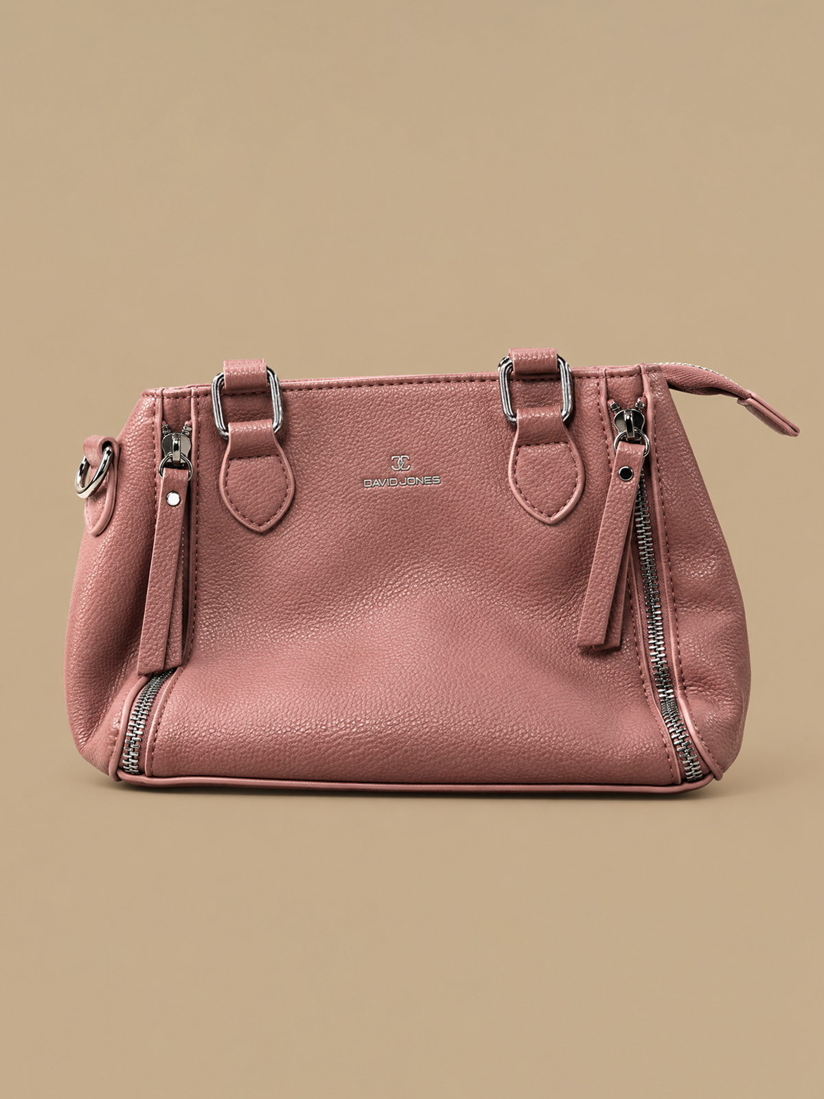 Brown Zip-Top Handbag | BAGWZ019