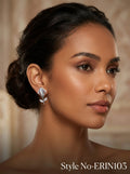 Silver Leaf Drop Earrings | ERIN103