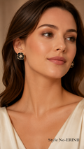 Black Stud Earrings | ERIN11