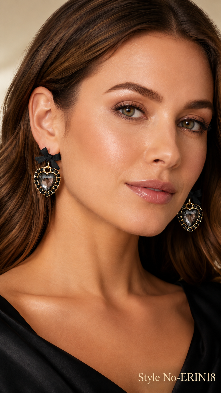 Black Ornate Chandelier Drop Earrings | ERIN18