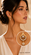 Rose Gold Floral Drop Earrings | ERIN199