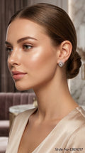 Silver Floral Dangle Earrings | ERIN217