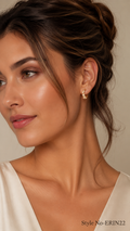 Gold Flower Drop Earrings | ERIN22