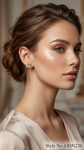 Multicolor Triangle Outline Stud Earrings | ERIN220