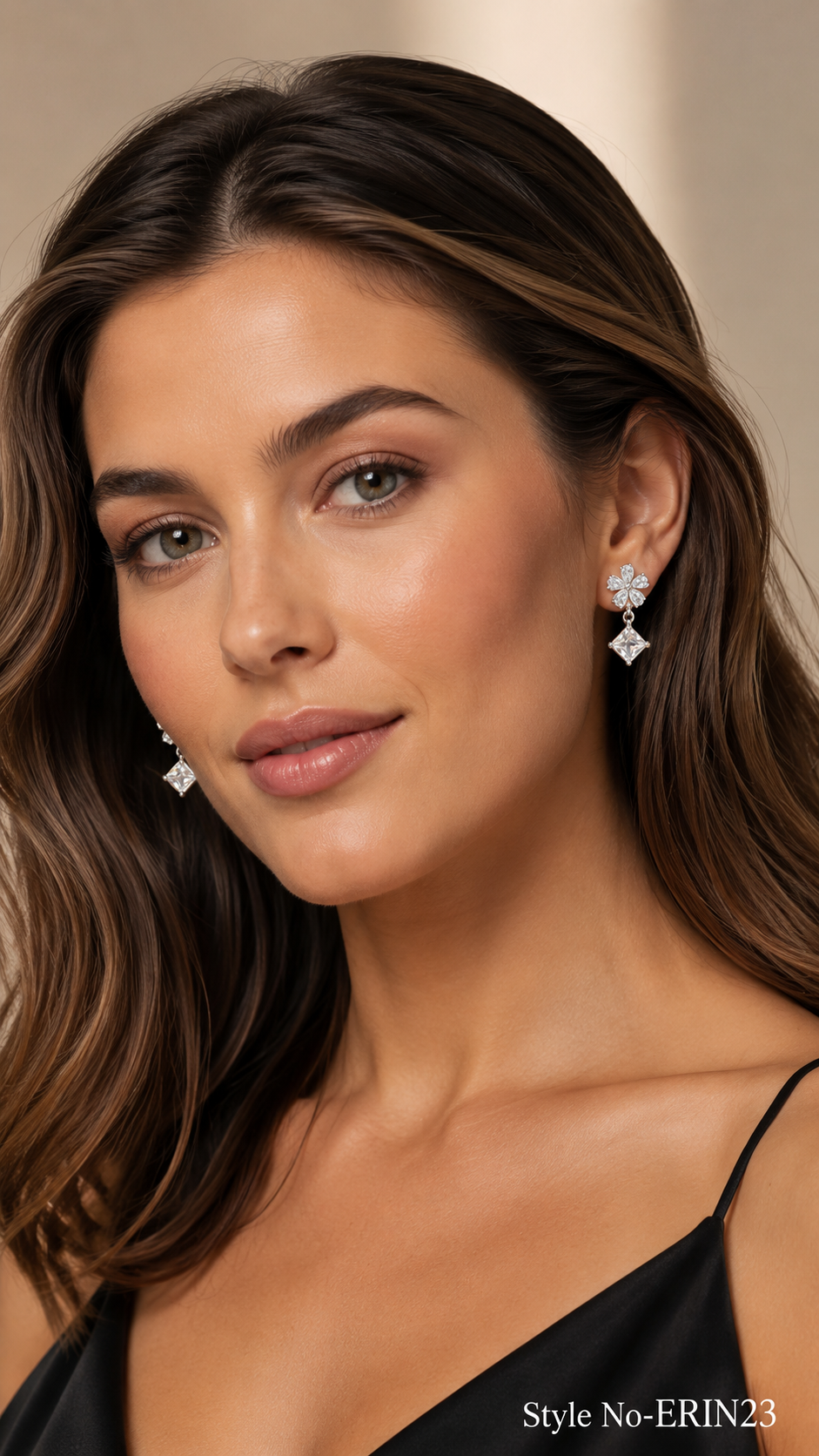 Silver Floral Cluster Earrings | ERIN23