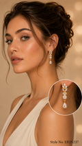 Rose Gold Pearl Stud Earrings | ERIN237