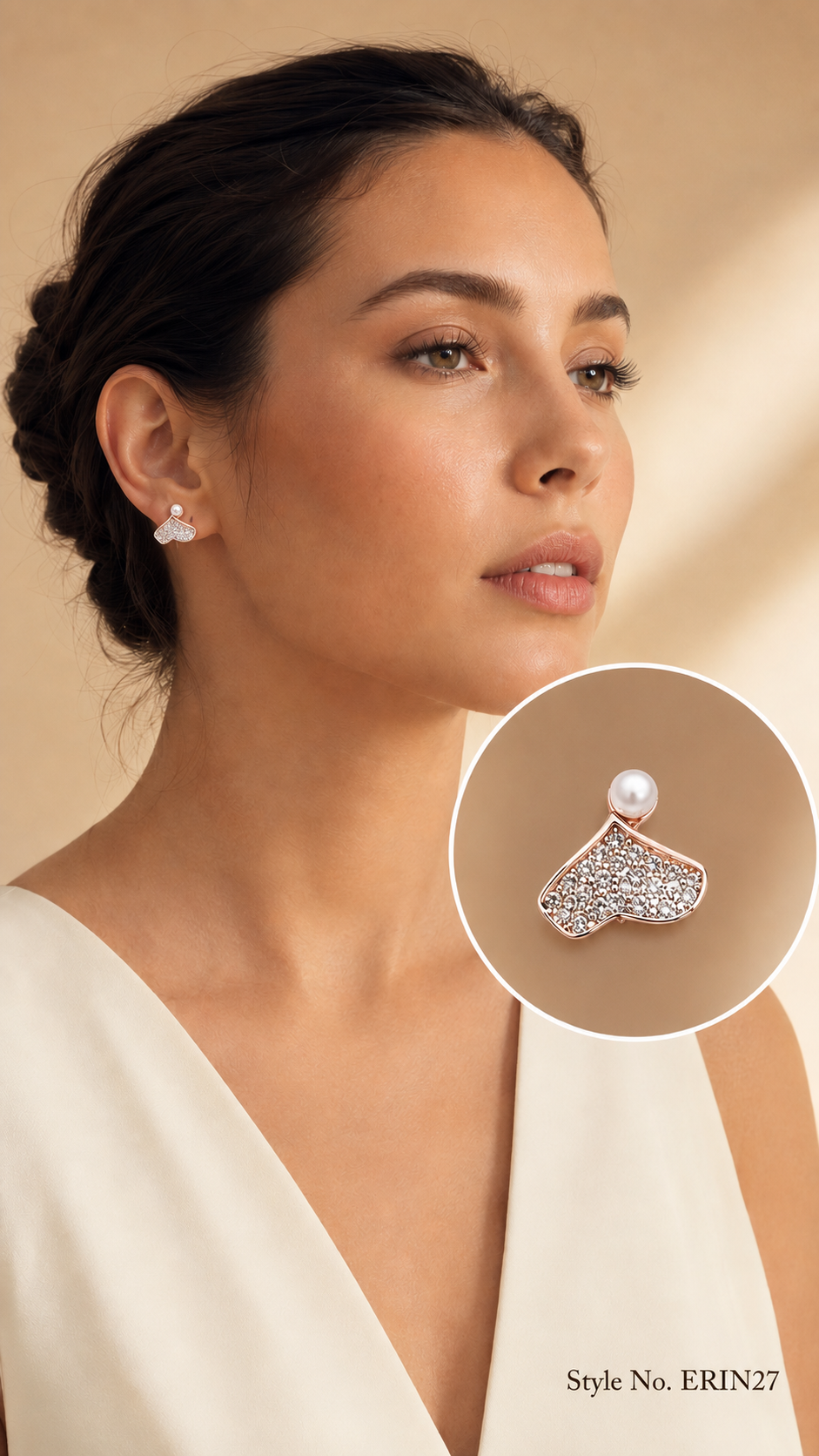 Gold Hoop Drop Earrings | ERIN27