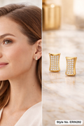 Rose Gold Long Drop Earrings | ERIN292