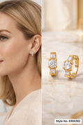 Rose Gold Long Chain Drop Earrings | ERIN302