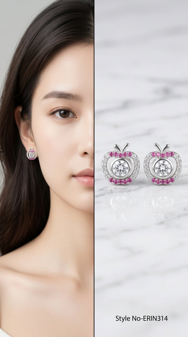 Silver Fan Drop Earrings | ERIN314