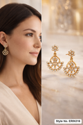 Rose Gold Crystal Drop Earrings | ERIN316