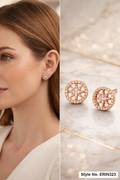 Rose Gold Pearl Drop Earrings | ERIN323