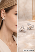 Silver Bar Drop Earrings | ERIN326