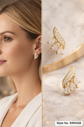 Rose Gold Floral Stud Earrings | ERIN328
