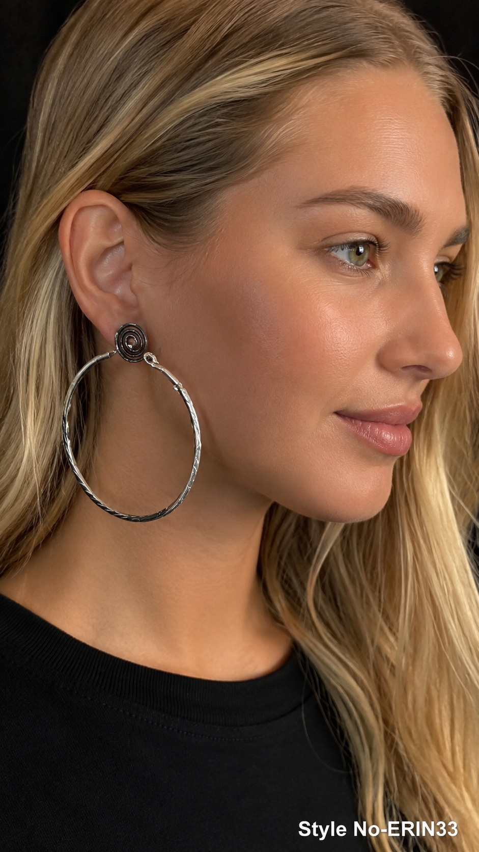 Silver Hoop Earrings | ERIN33