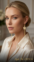 Gold Threader Drop Earrings | ERIN34