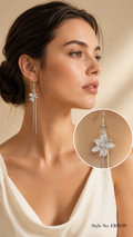 Silver Bar Drop Earrings | ERIN39