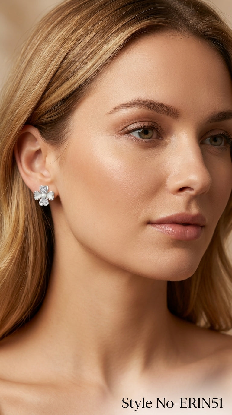 Silver Butterfly Stud Earrings | ERIN51