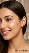 Gold Flower Stud Earrings | ERIN55