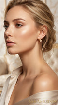 Gold Fan Drop Earrings | ERIN59