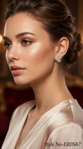 Silver Floral Cluster Earrings | ERIN67